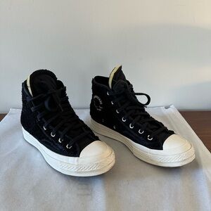 Converse Black and Cream Sole Sneakers